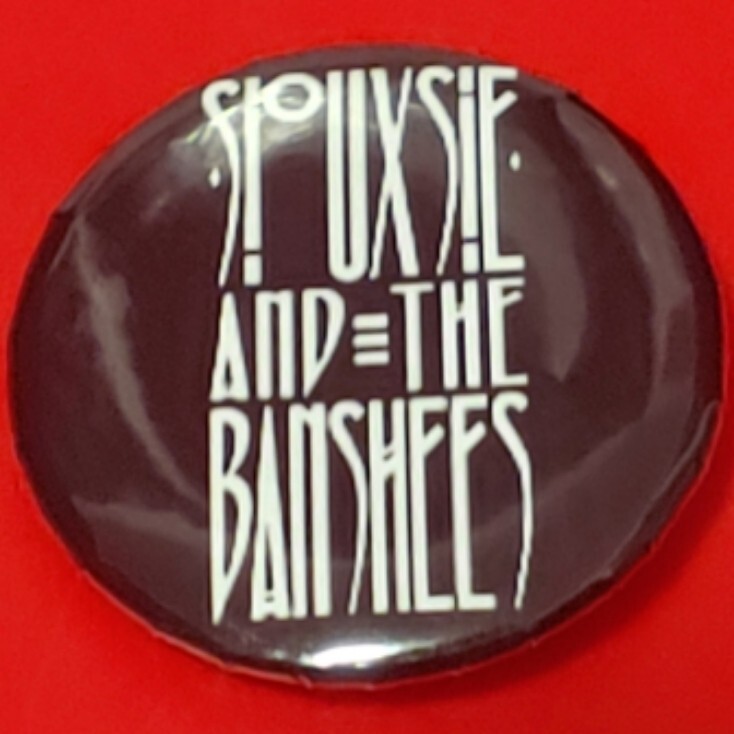 1 Inch Black Siouxsie And The Banshees Logo Goth Round Pinback Button