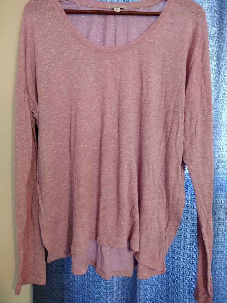 Large Long Sleeved Pink Gap Shirt for Women