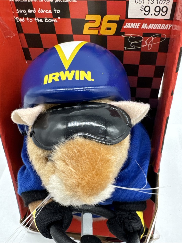 2007 Gemmy Dancing Hamster #26 Jamie McMurray NIB Rare Collectible Electronic Toy  