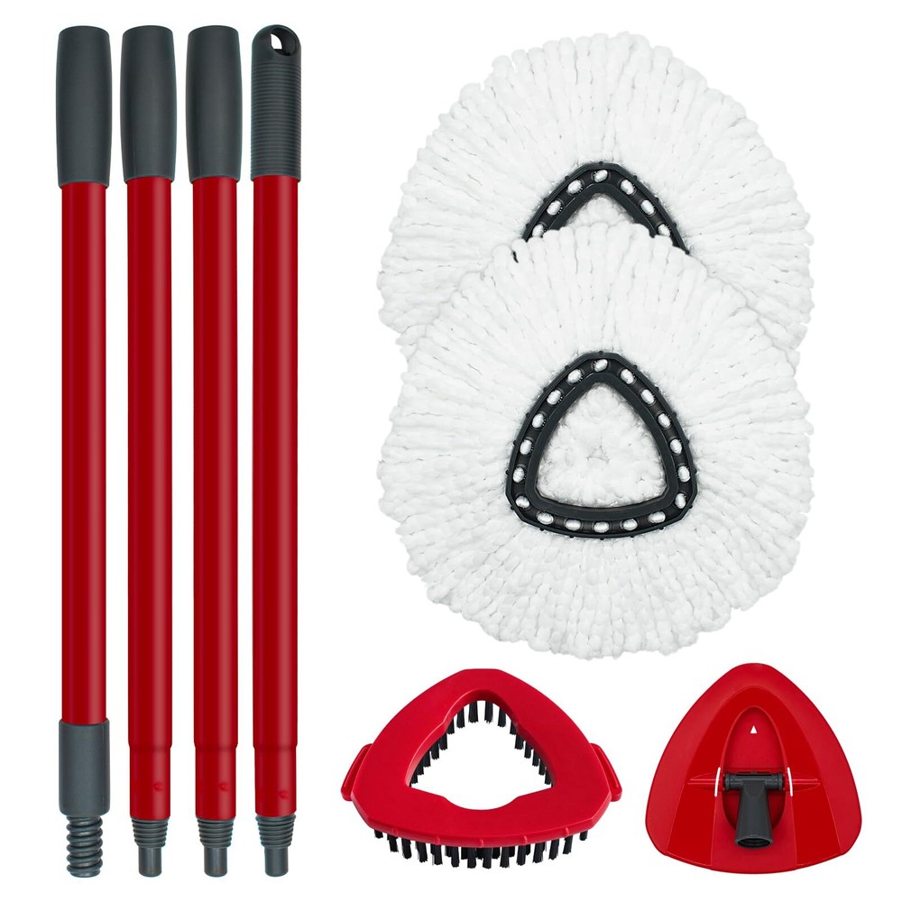 Spin Mop Replace Head, Base, Handle Replacement for OCedar EasyWring 1 Tank S...