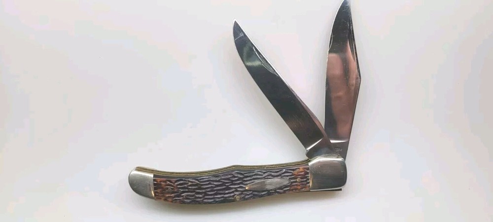 Vintage Western #062 Two Blade Folding Hunter Knife