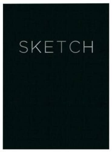 Open Bound Sketch Book Black Medium - Journal By Piccadilly - VERY GOOD