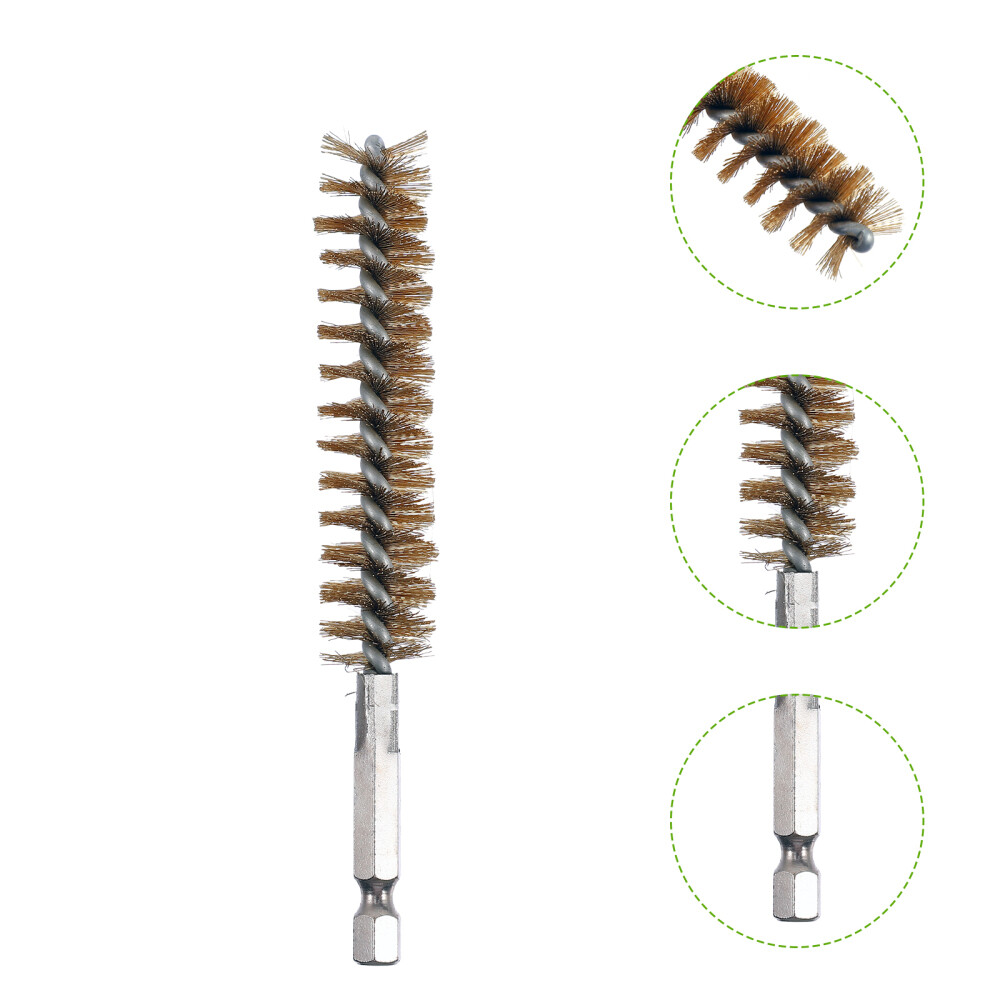 6 Pcs Copper Brass Brush Wire Tube Cleaner for Drill Water Bottle Cleaning