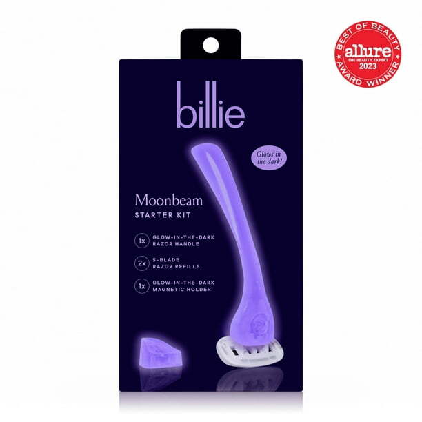 Billie Women’s Razor Kit with Handle, 2 Refills, and Magnetic Holder - Mo