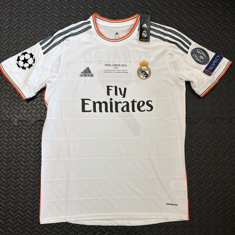 Cristiano Ronaldo Real Madrid 2013-2014 UCL Final Home Jersey #7 Size M