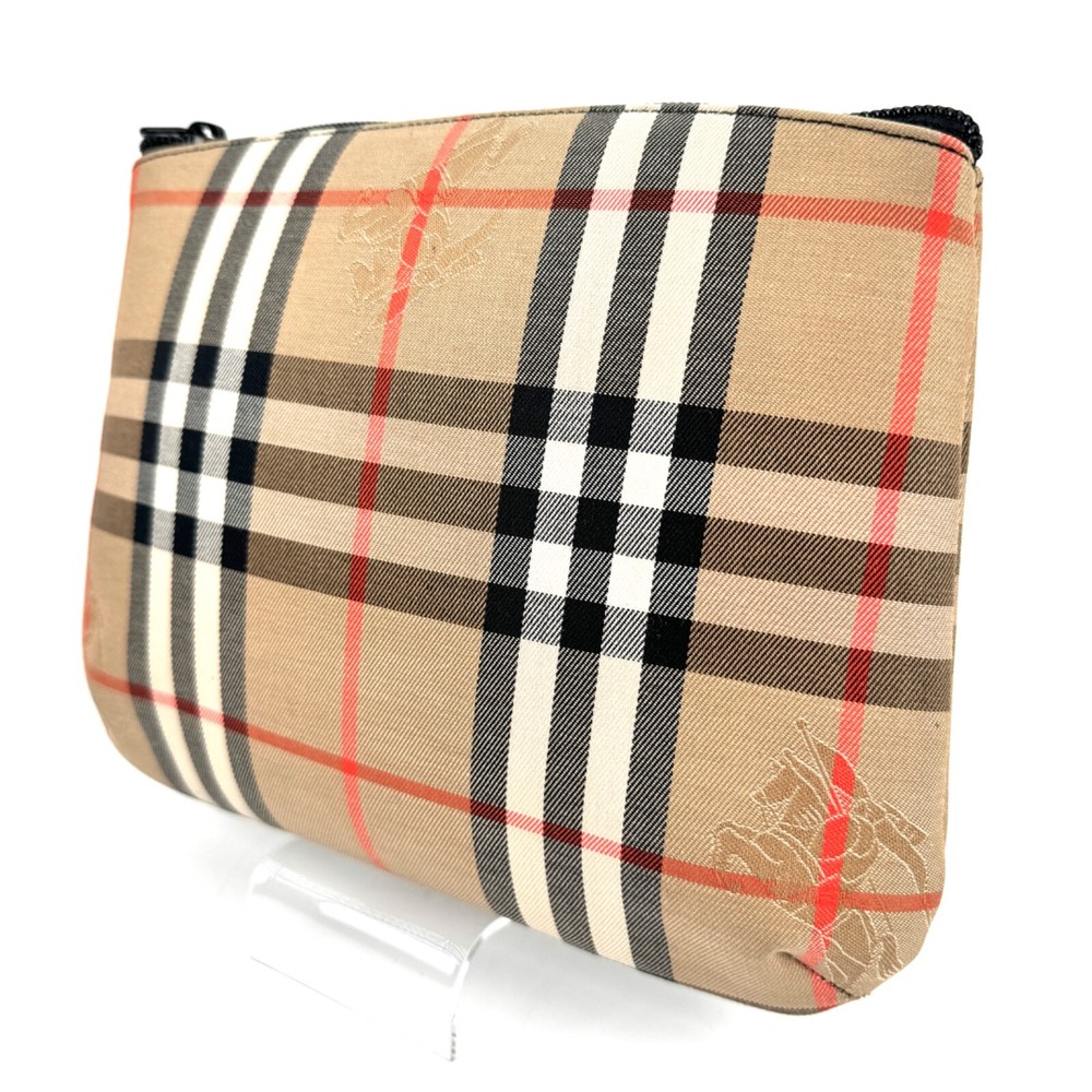 Burberry Nova Check Pouch  Purse 【Excellent】