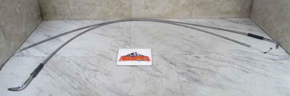 PAIR THROTTLE CONTROL CABLES, 2001-14 HARLEY DAVIDSON SOFTAIL FATBOY (OPS7101)