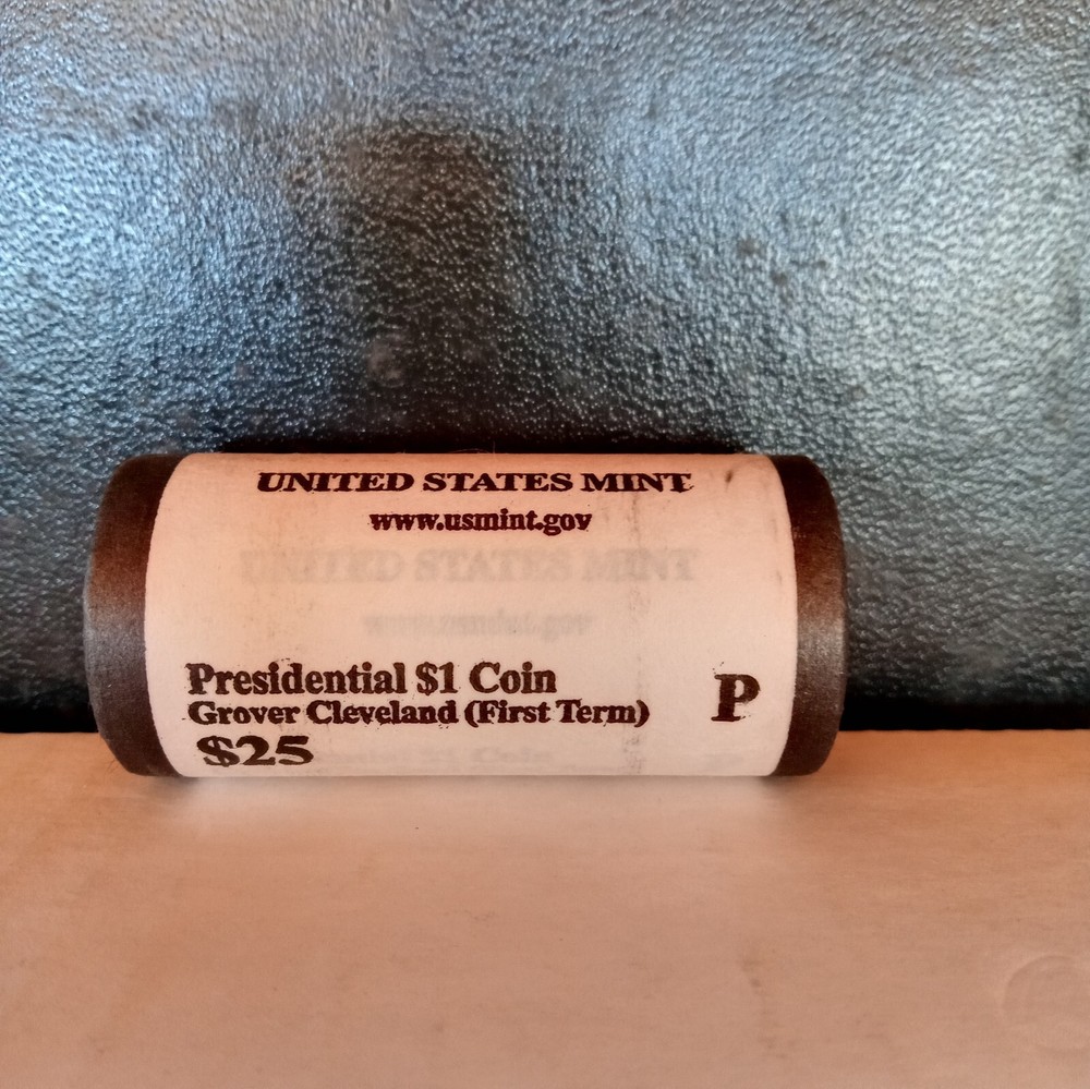 2012 P Grover Cleveland 1st Term $1 Presidential Coin Mint Roll of 25
