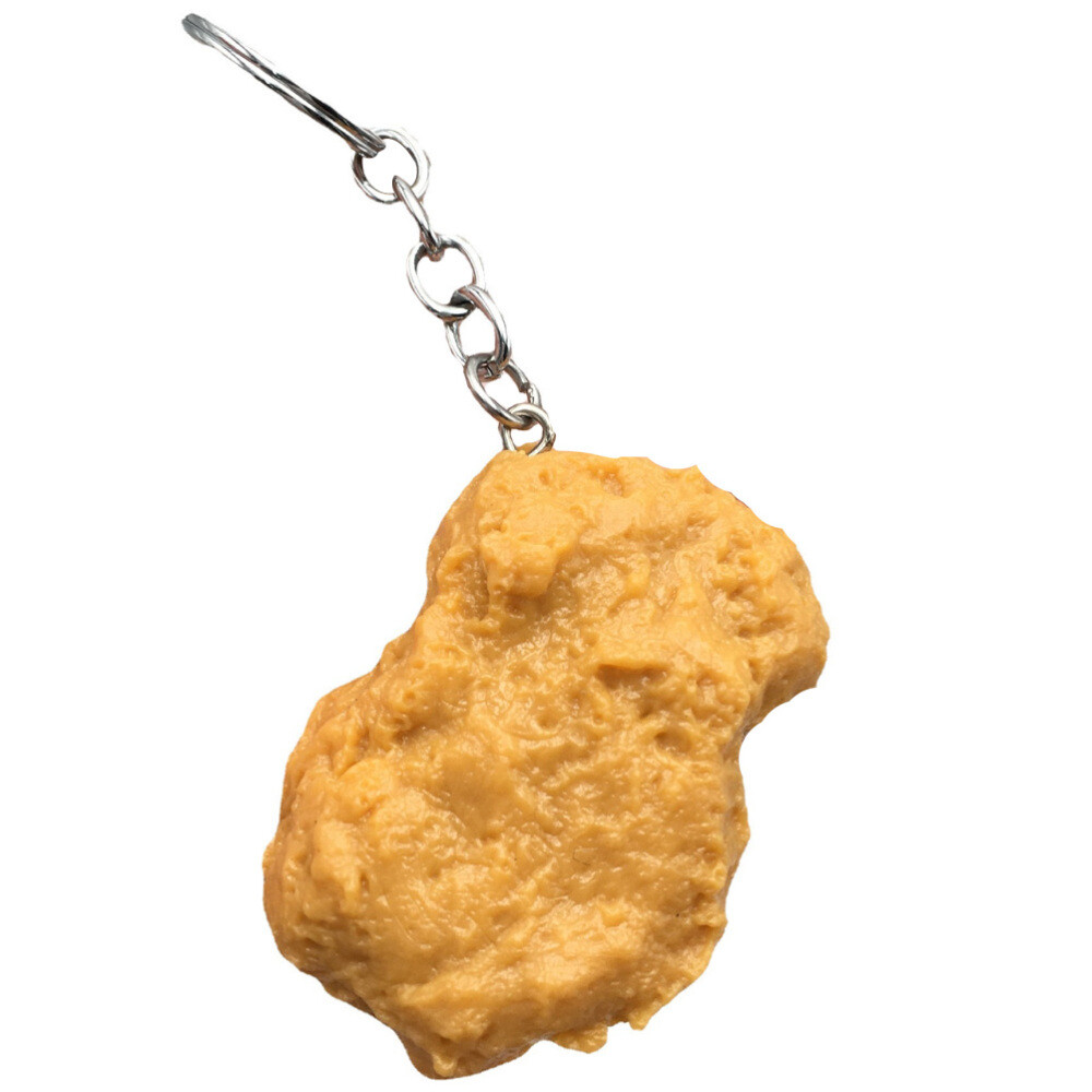 Simulated Food Key Chain Unique Chicken Wing Keychain Fake Fried Ring Man