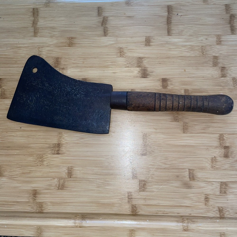 Birkenwald Daisy Meat Cleaver Hog Splitter Butcher Knife Oregon Antique Vtg