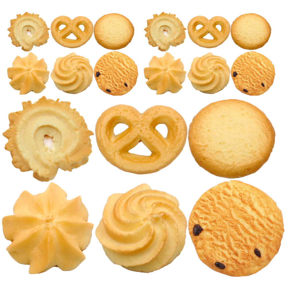 18 Pcs Dessert Play Kitchen Accessories Cookies Model Decoration Store