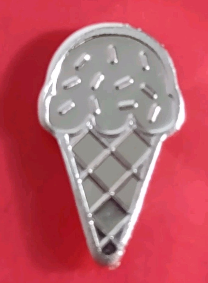1 • ( Ice Cream Cone Shaped  ) Gram .999 Silver • .999 Fine Silver •  1 Gram