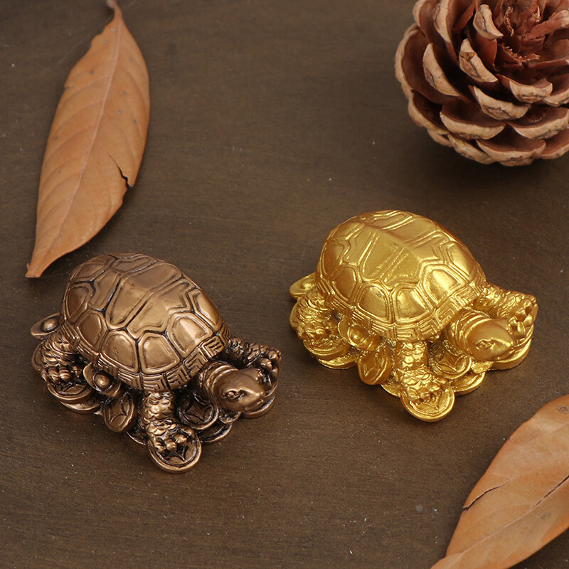 Turtle Resin Ornaments Copper Turtle Ornaments Feng Shui Furnishings~