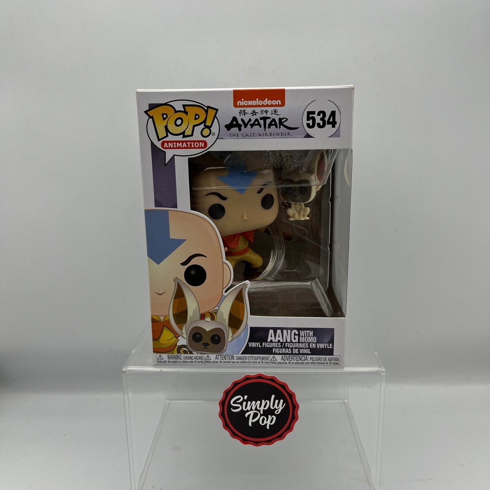 Funko Pop Aang With Momo #534 Avatar The Last Airbender Animation-image