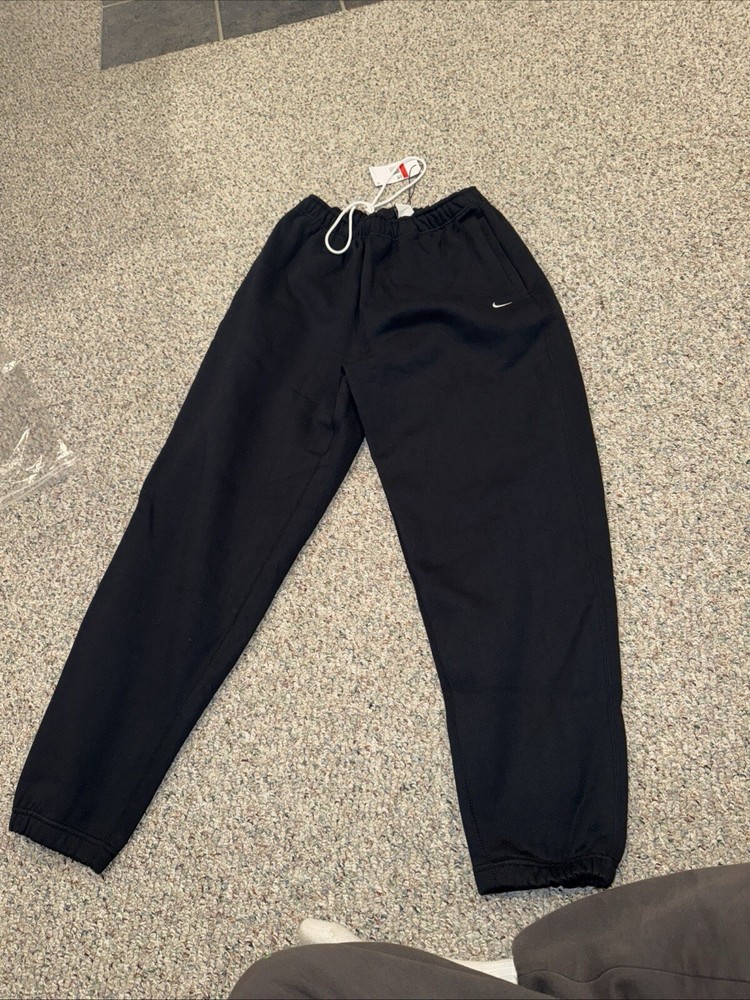 Nike Sweatpants Men's XL-Tall black  Solo Swoosh Fleece Pants Running Gym Lounge