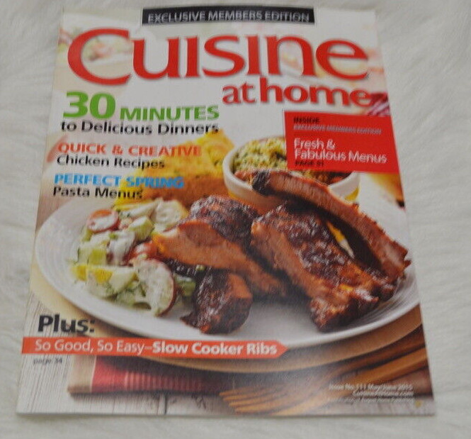 Cuisine at Home Magazine May/June 2015 Exclusive Members Edition