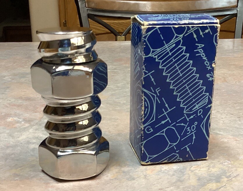 Vintage Avon Big Bolt Wild Country After Shave Glass Decanter 2 Oz