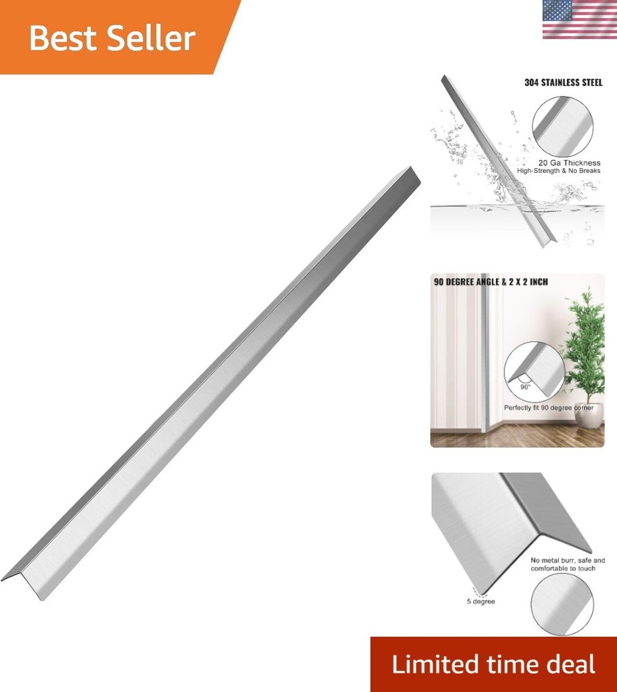 Stainless Steel Corner Guards Metal Wall Corner Protector Pack of 10 Corner G...