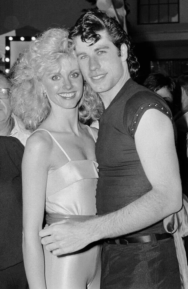John Travolta Olivia Newton-John Grease 8x10 Photo Print