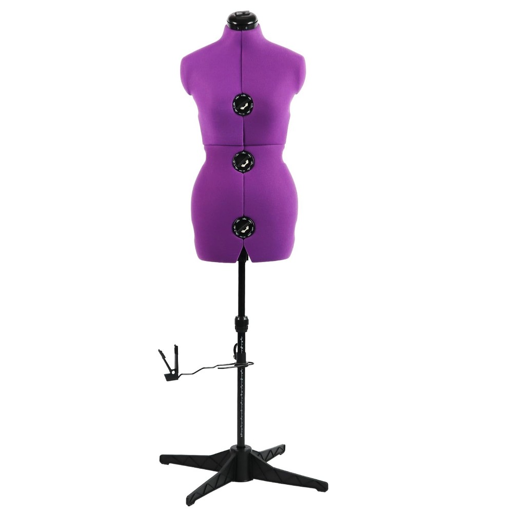 Dress Forms for Sewing, Purple Female Mannequin Adjustable Size 6-14, Pin abl...-image
