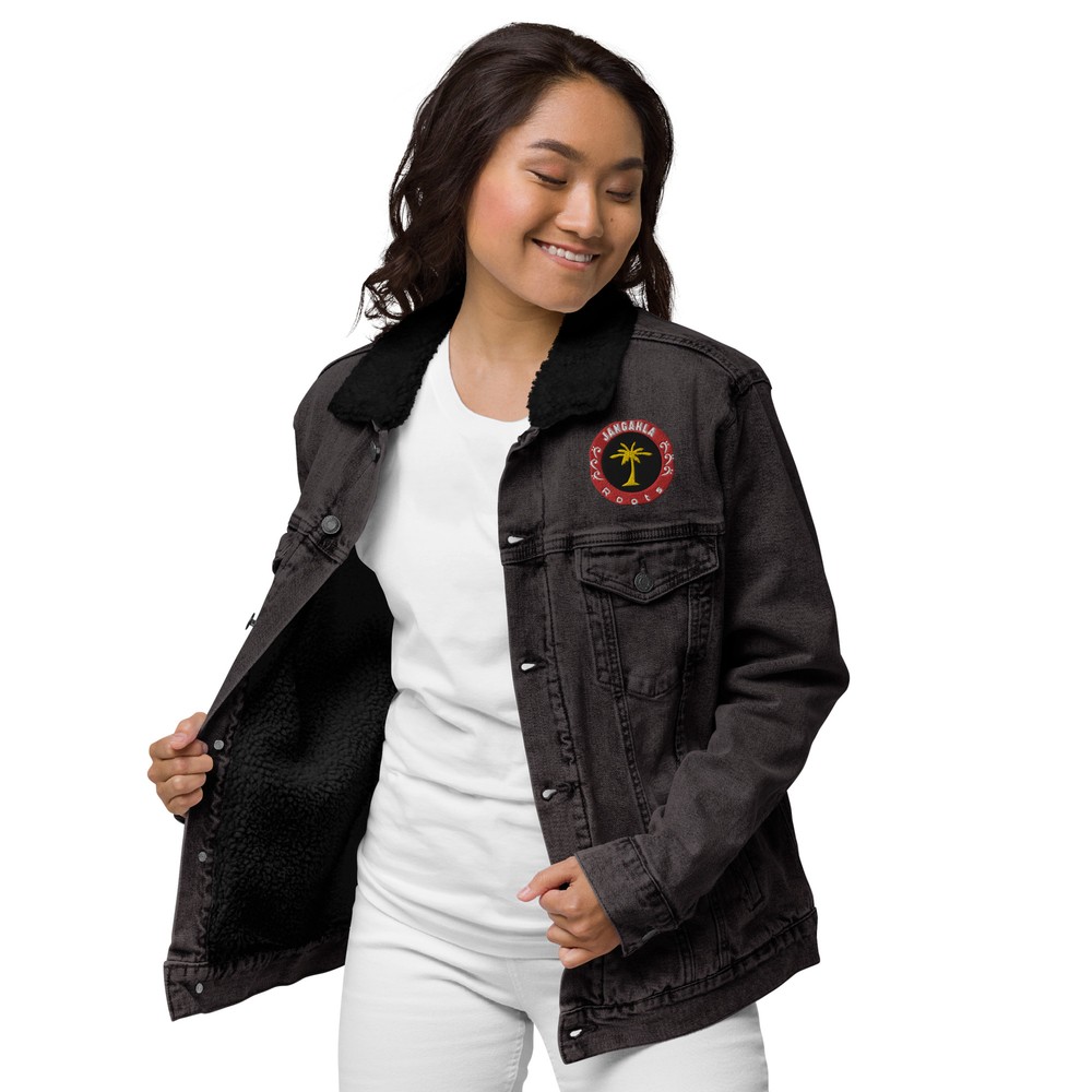 Stylish Abby Gifts Unisex Denim Sherpa Jacket for All Seasons-image