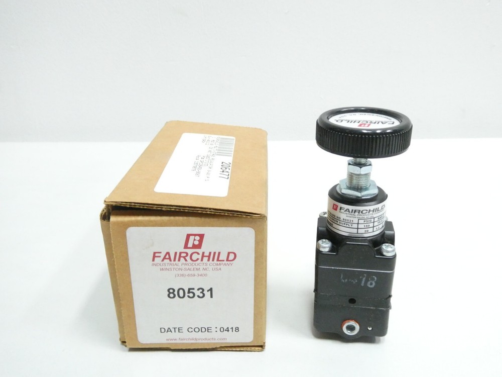Fairchild 80531 Pneumatic Regulator 150psi 0-20psi