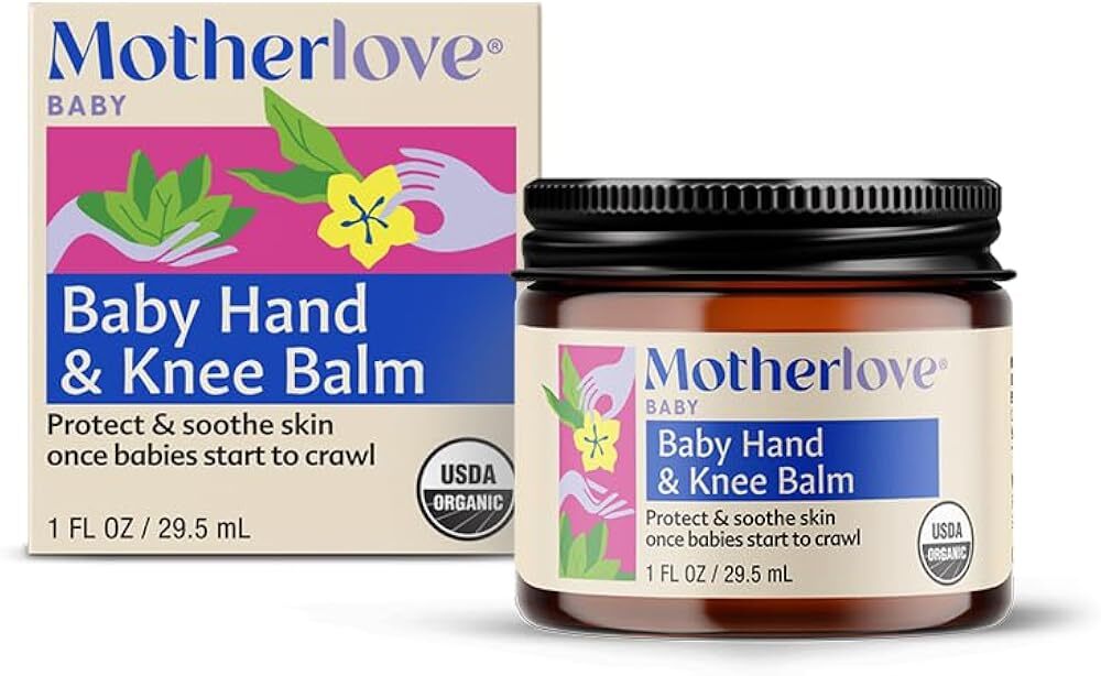 Motherlove Baby Hand & Knee Balm (1 oz) Herbal Ointment for Crawling Babies—O...