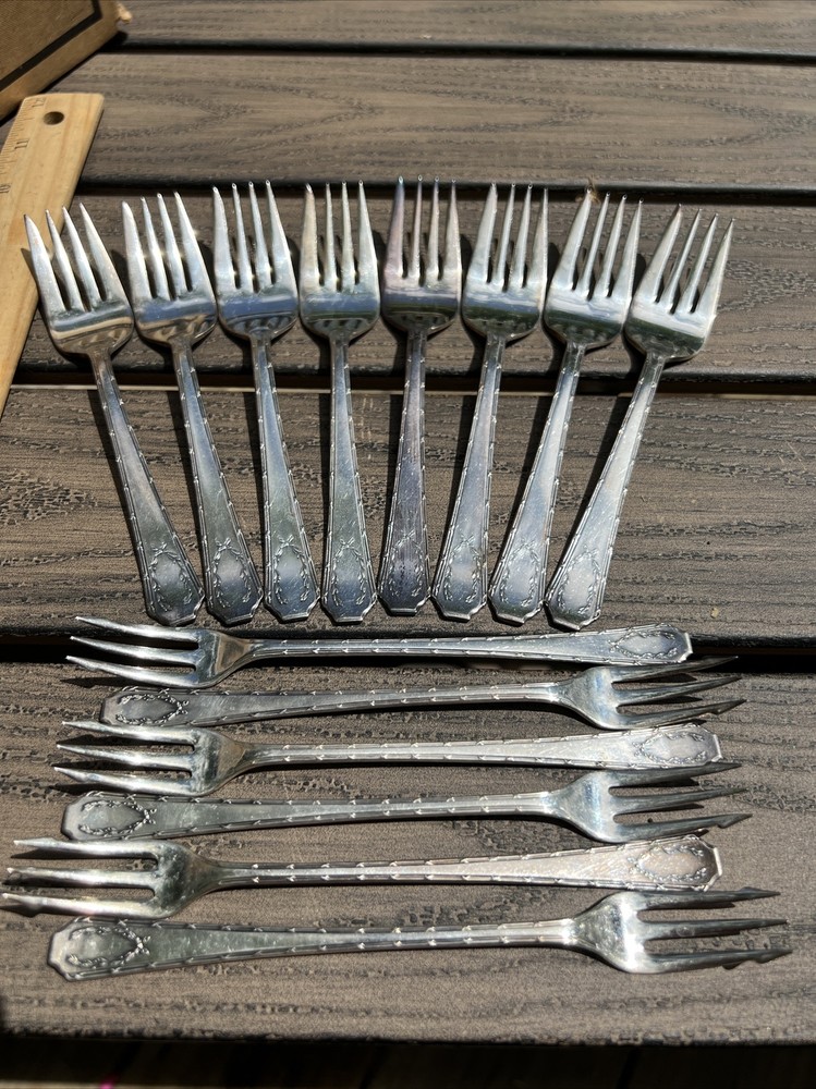 Aristocrat Silver Plate Forks Seafood Forks Cocktail Forks Antique Fork Lot