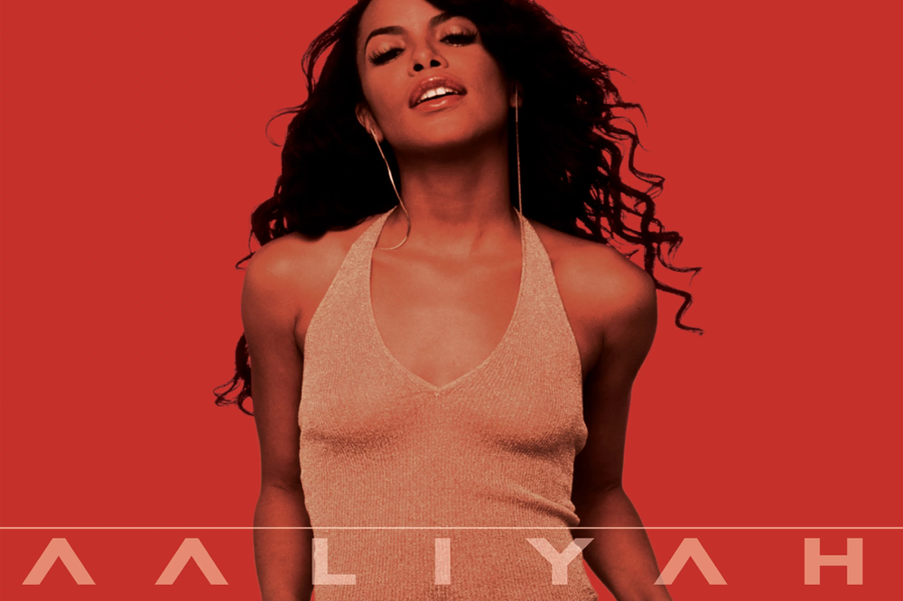 Aaliyah, Red background, legend, 90s music, 16x24, 24x36 Poster-image