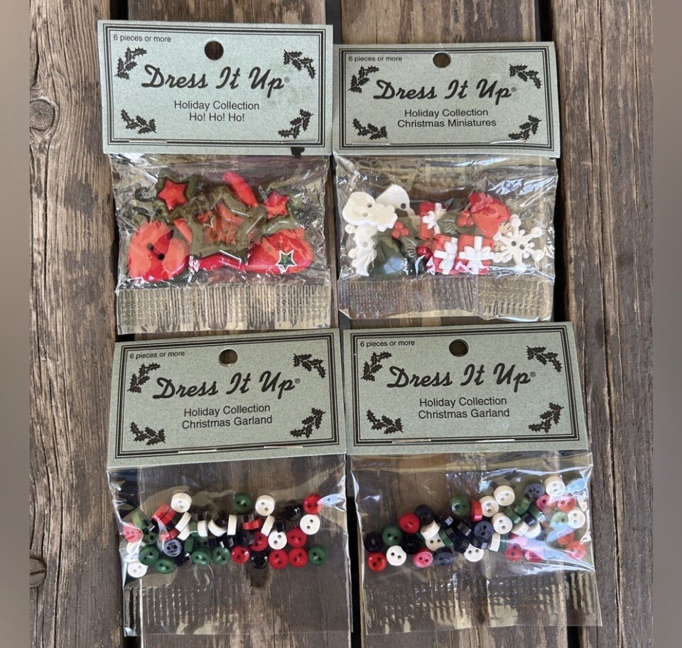 Dress It Up Jesse James Co Holiday Collection Christmas Buttons Embellishments