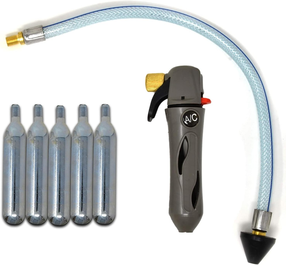 Drain Gun- with 5 Unthreaded CO2 Cartridges A/C Condensate Line-Air Conditioner-image