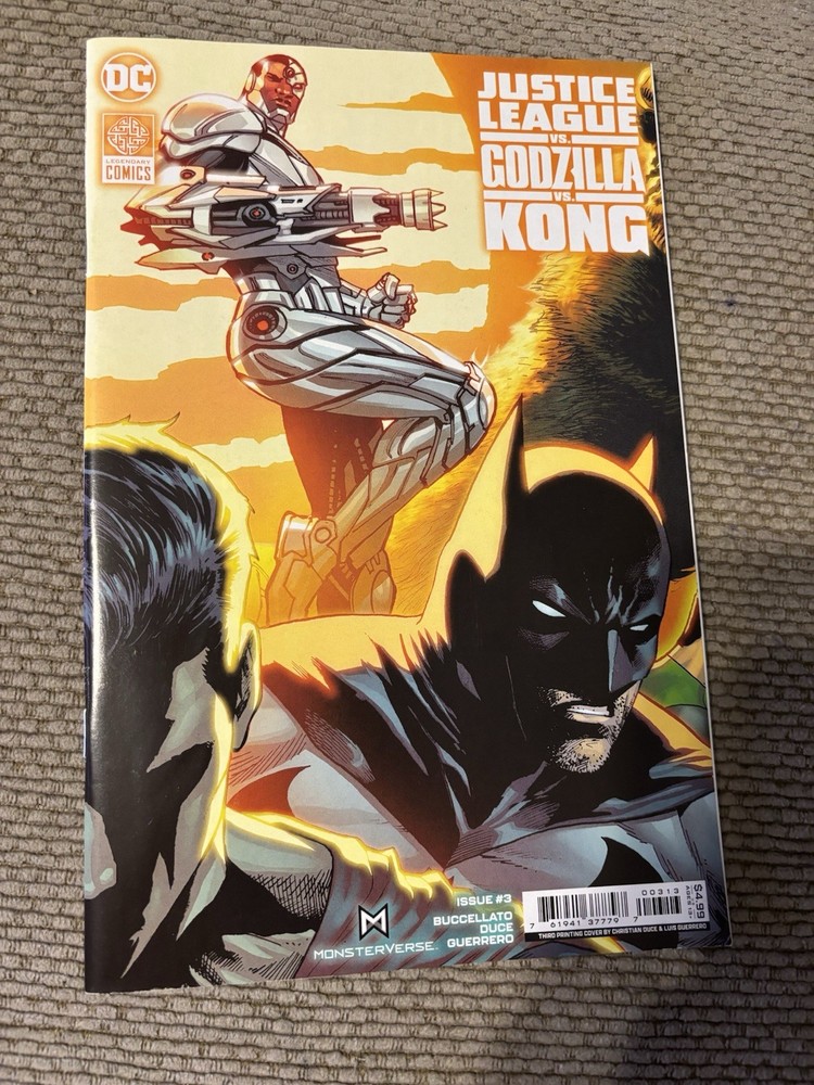 Justice League vs Godzilla vs Kong 3 Third Print Christian Duce DC Comics 2024