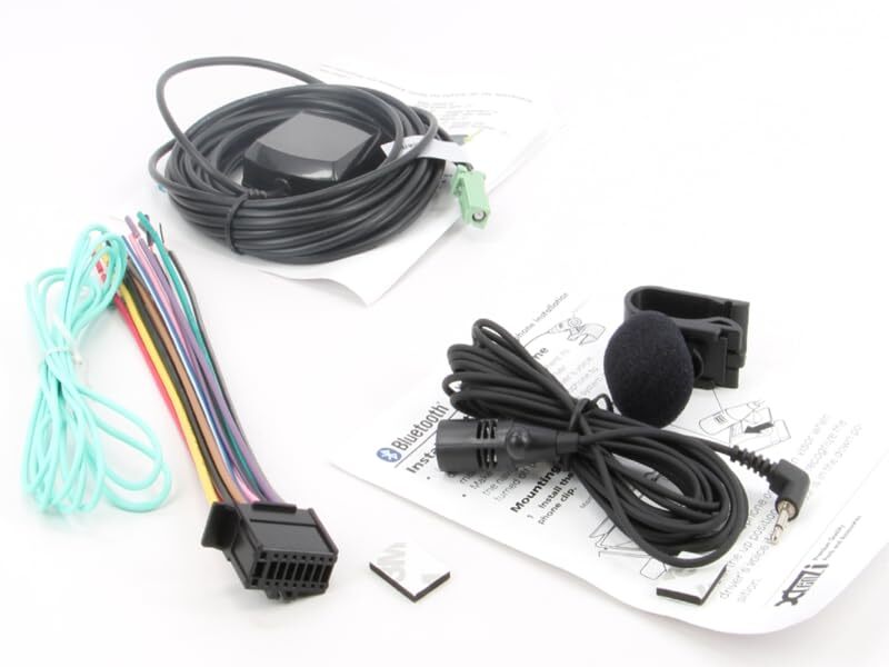 Car Audio 3 Pcs Cable Set XT3305 GPS MIC and Wire Harness Compatible with Pio...
