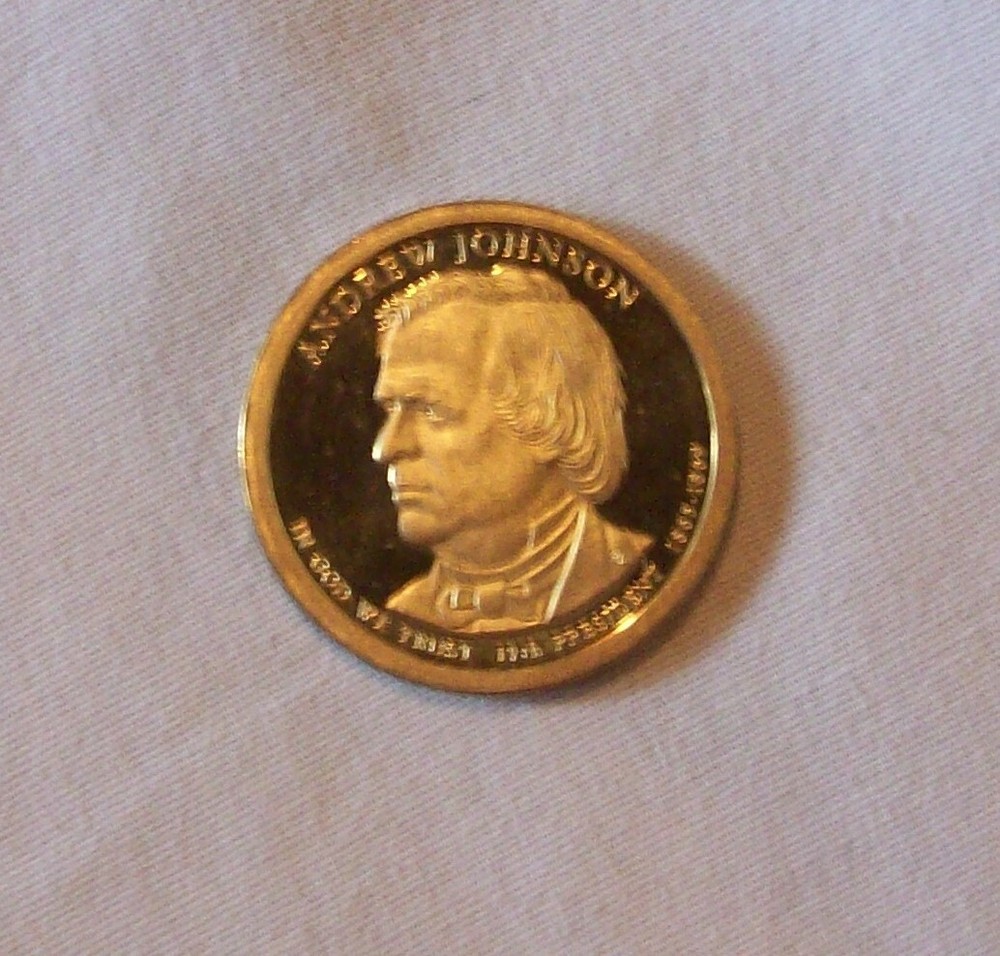 2011 S Andrew Johnson Presidential Proof $1 One Dollar Circulated