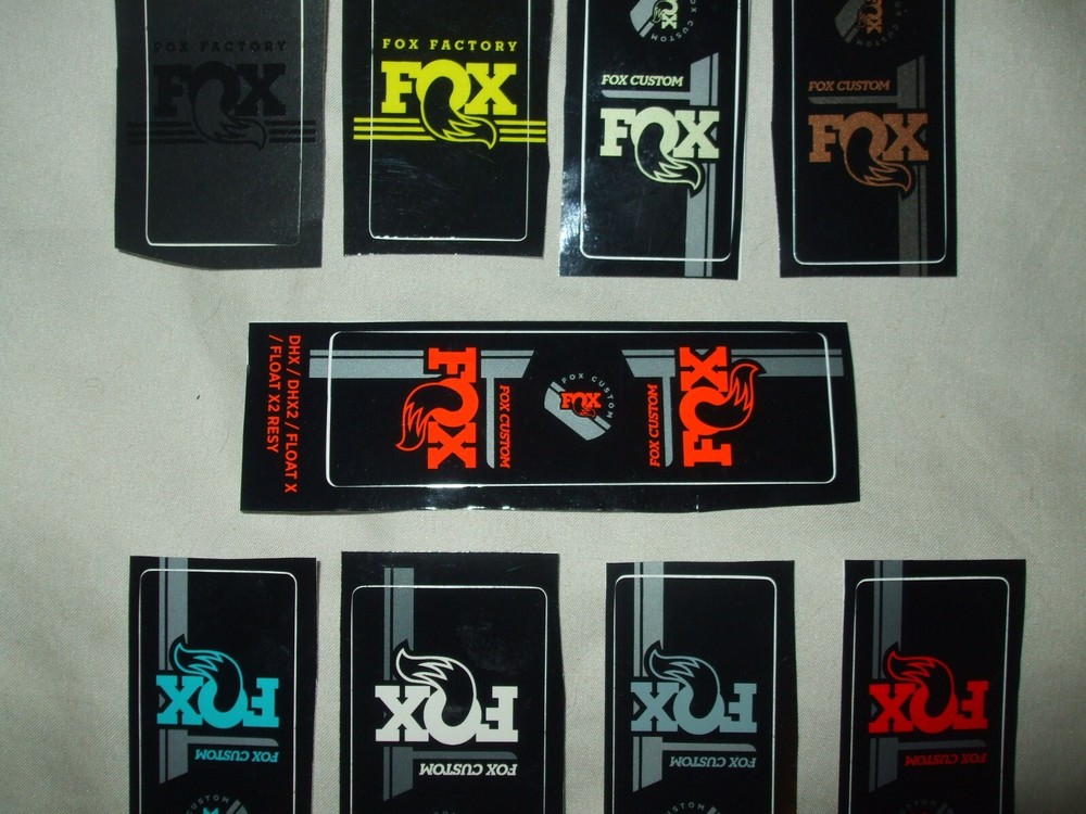 Fox Factory Shock Decal / Float X, X2 Resy, DHX, DHX2, DPX2 Resy