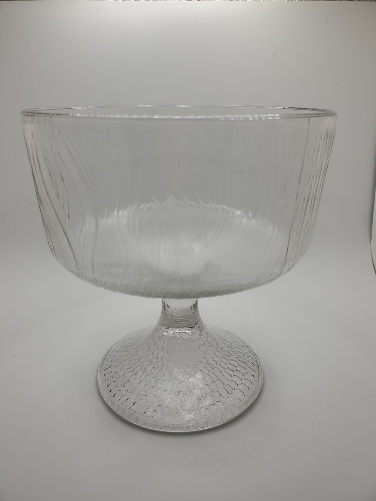 Vintage Hoosier Clear Pressed Glass Pedestal Candy Dish No 4031 Excellent Condition