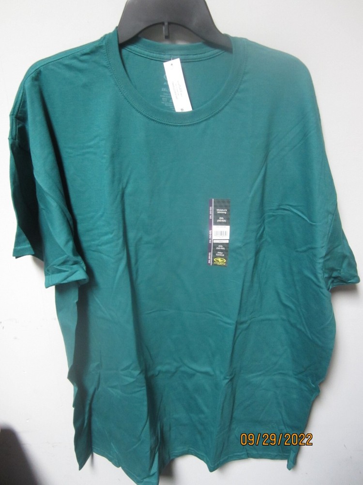Athletic Works Men's 2XL Teal Green Short Sleeve T-Shirts Lot of 2