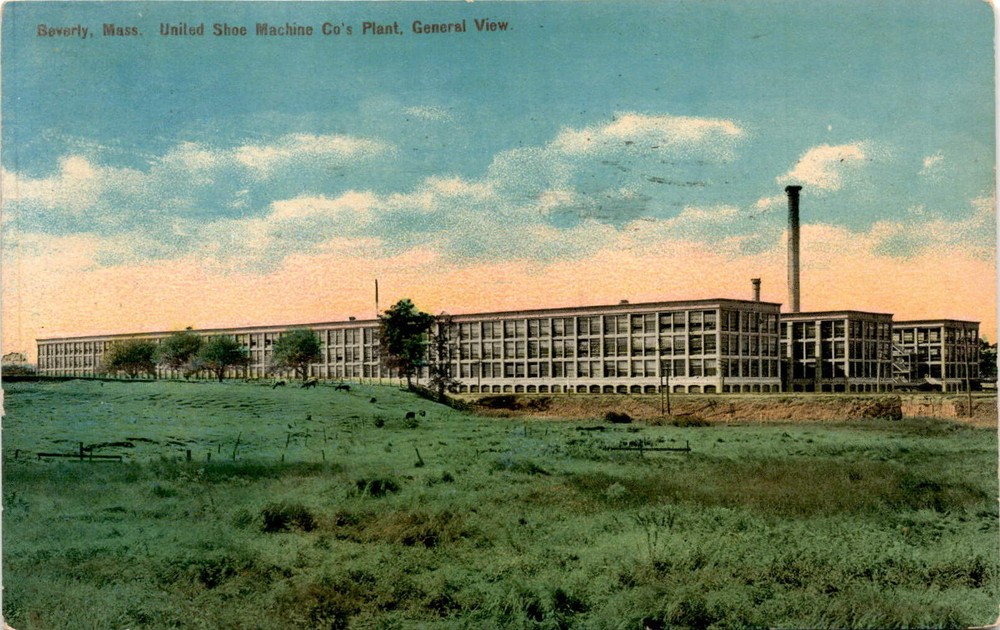 Beverly, Mass, United Shoe Machine Co's Plant, 3 Carpenter St, So Postcard