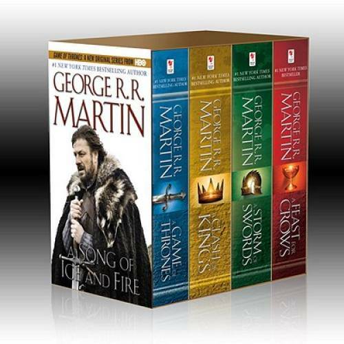 A Song of Ice and Fire 4-Book Set: Game of Thrones, Clash of Kings - Good Condition-image
