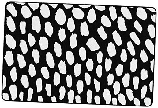 Black & White Safari Dot Classroom Rug for Kids – Schoolgirl Style