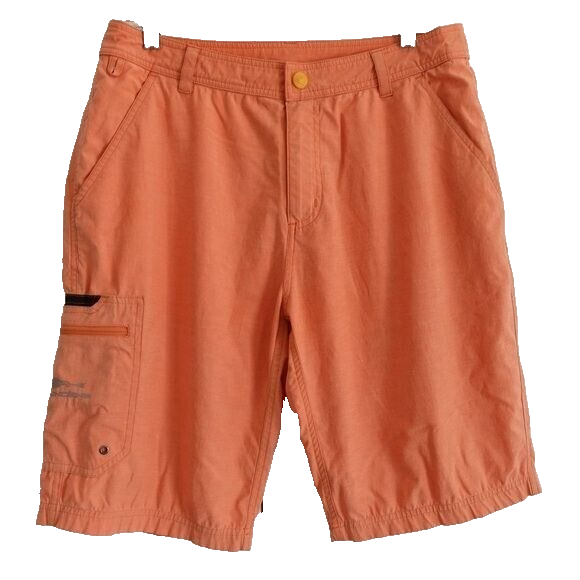 Grundens Gaff Shorts Sz 32 Burnt Orange Cargo Fishing Performance Outdoor Boat