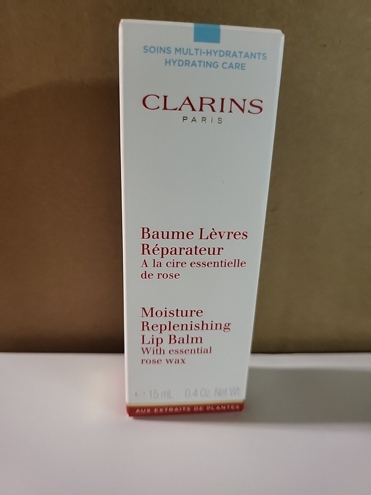 CLARINS HYDRATING CARE MOISTURE REPLENISHING LIP BALM WITH ESSENTIAL ROSE WAX