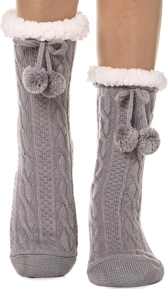 Slipper Fuzzy Socks for Women Fluffy Cozy Cabin Winter Warm Soft Fleece Comfy Th