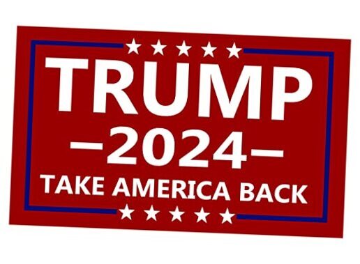Trump 2024 Take America Back Presidential Election Bumper Sticker Car Decal