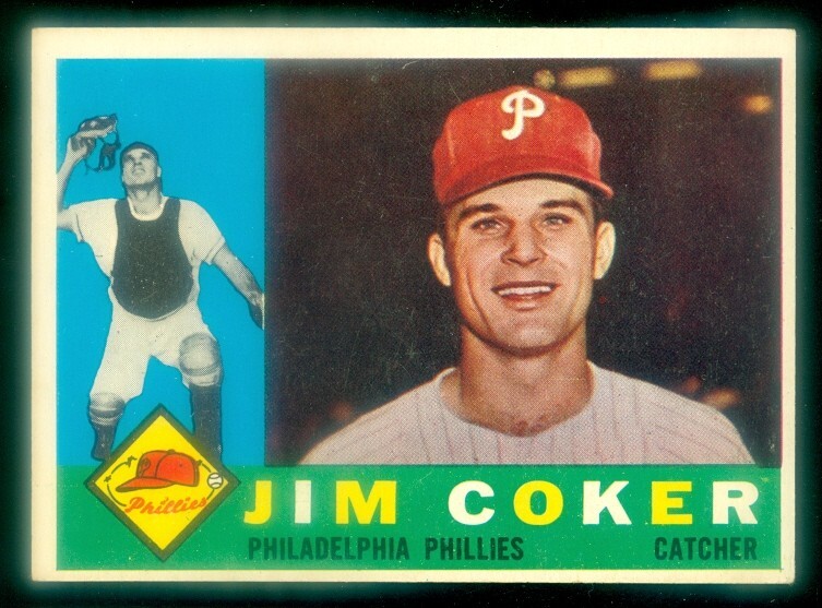 1960 Topps #438 Jim Coker Baseball Card EXMT Condition