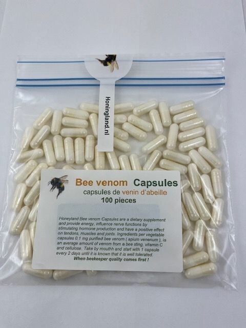 Bee Venom Capsules 100pcs – Cápsulas de Veneno de Abejas & Veleno d'Api-image