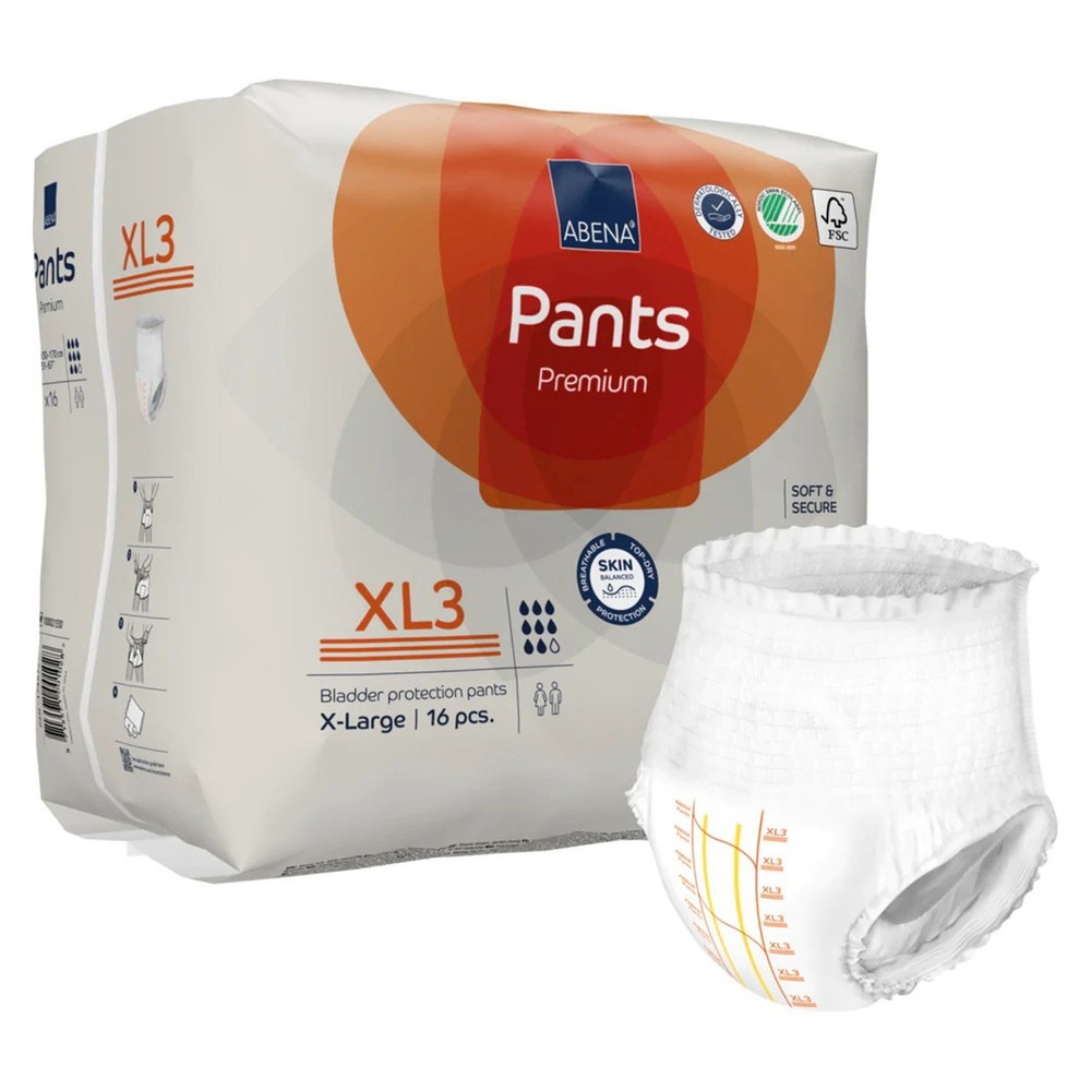 Abena Disposable Underwear X-Large 16 Count Pack-image