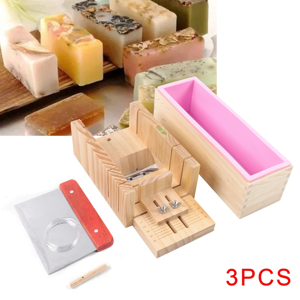 Pro Soap Making Kit with 3 Tools & Molds for DIY Handmade Soap