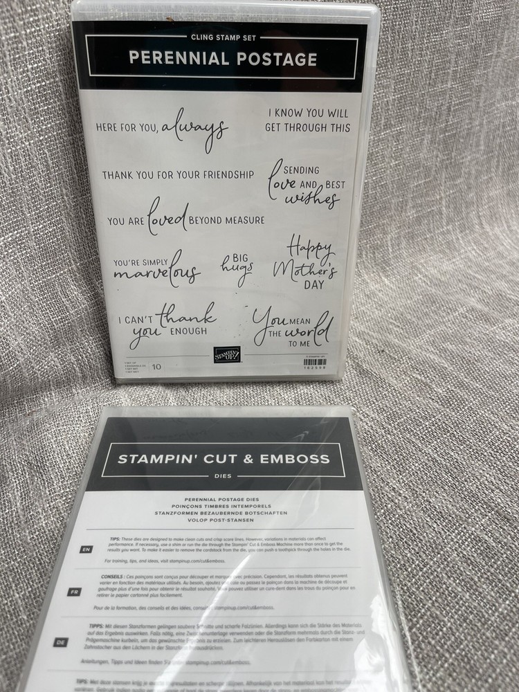 Stampin Up Postage & Coordinating Dies Phrases Thoughts Wishes Mothers Day
