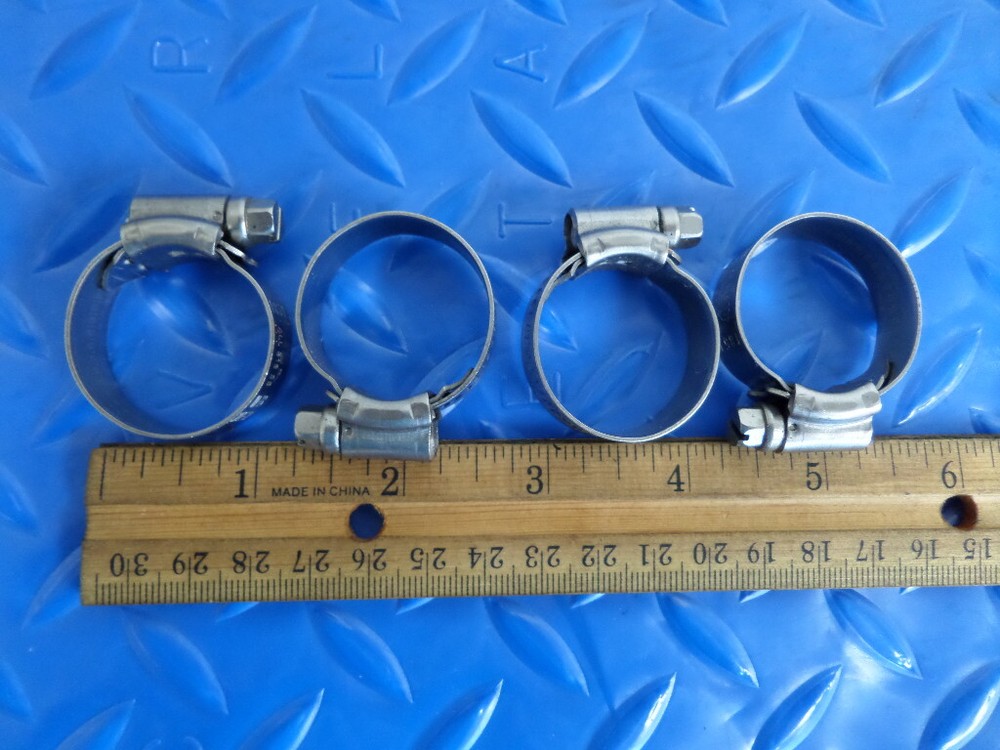 #10 ABA 316 Stainless Steel Hose Clamps (19-28mm) - Pack of 4-image